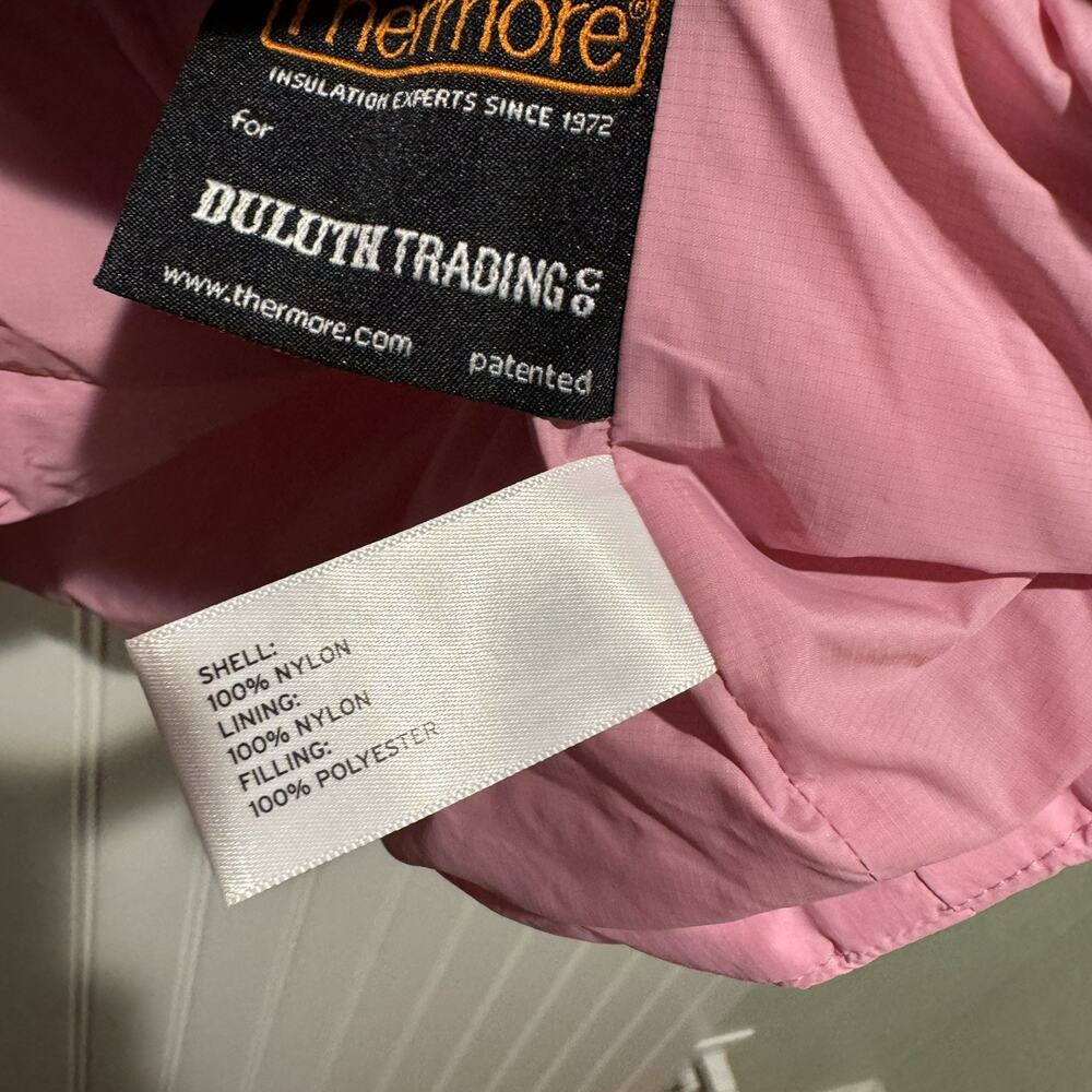 Duluth Trading Alaskan Headgear Livengood Vest Insulated Pink Longline Size XL - Picture 6 of 8